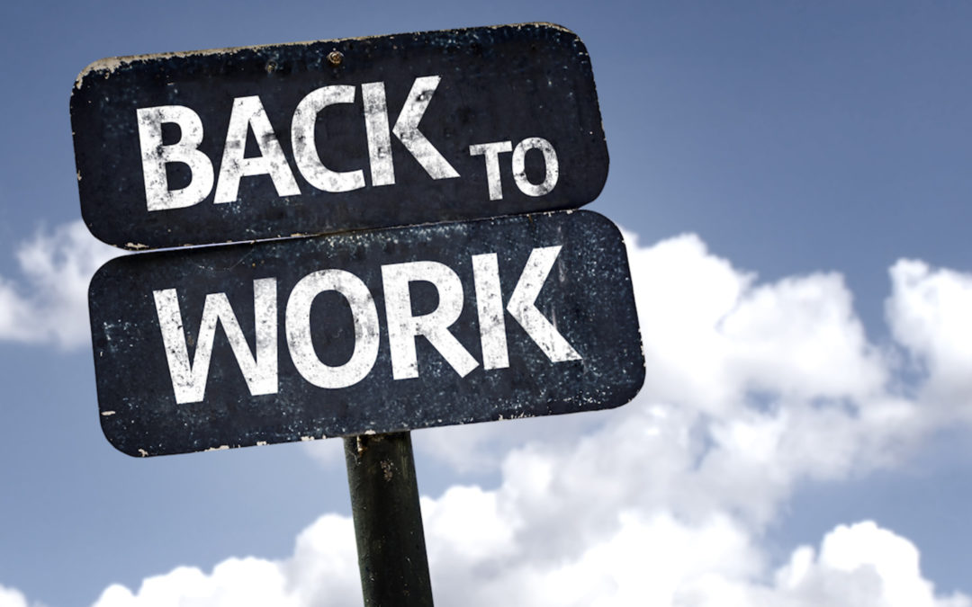 Returning back to work – The New Normal